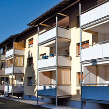 Balkonkonstruktionen für Mehrfamilienhäuser.